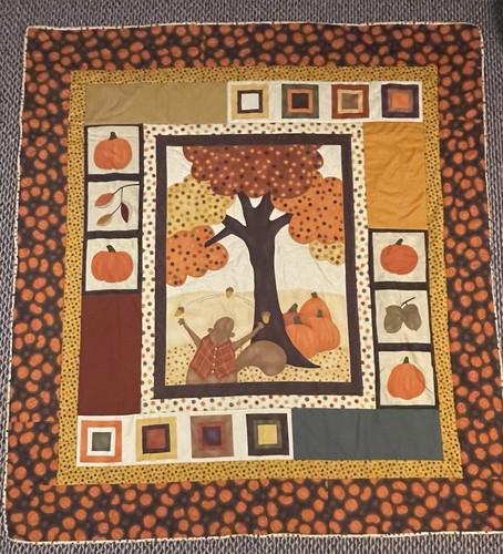 Autumn quilt blanket quilted - blanket,