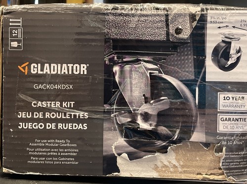Gladiator caster wheels kit - wheels,