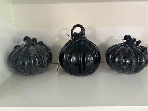 Hand blown art glass pumpkin - 3,