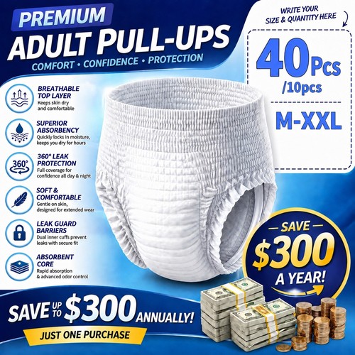 40pcs 10pcs adult pull ups - pull,