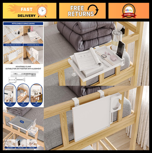 Foldable bedside shelf - shelf, table