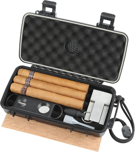 Travel humidor box with - humidor,