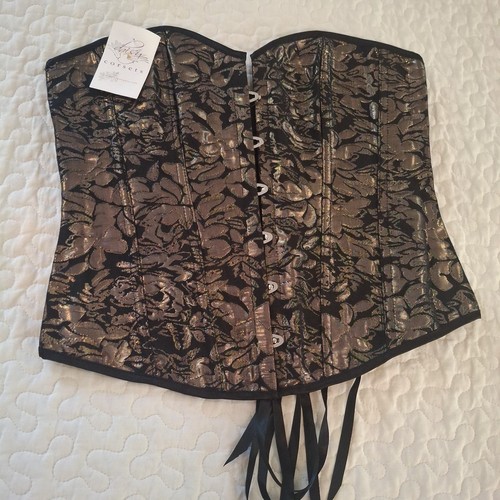 New corset black gold - corset,