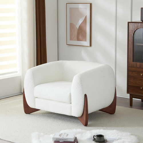 Chic boucle upholstered - chic, club