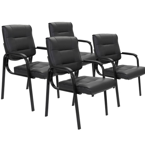 Leather guest chairs - leather,