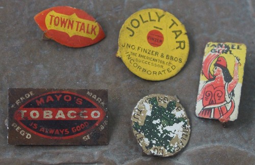 Antique tobacco tags - antique,