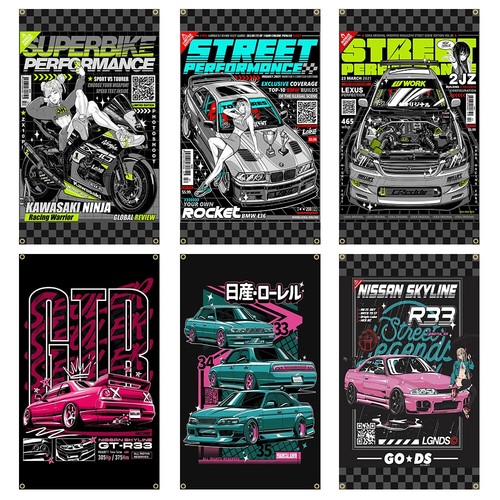 Honda flag banner - banner, racing