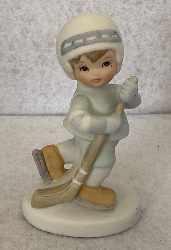 Lefton china hockey player - player, boy