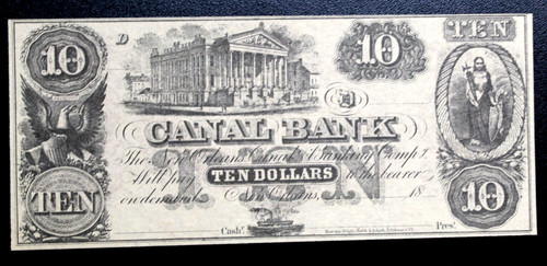 Canal bank 10 - $10, bank"