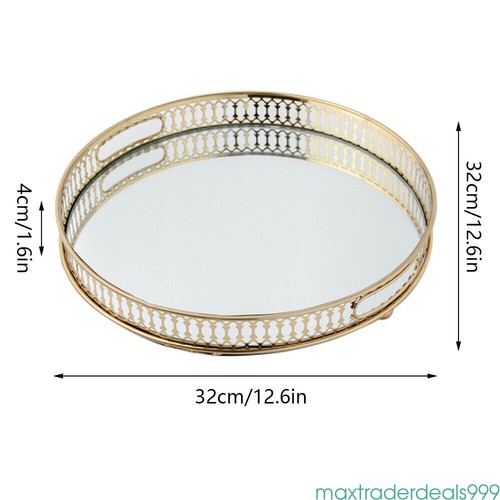 Decorative storage tray gold - decorative,