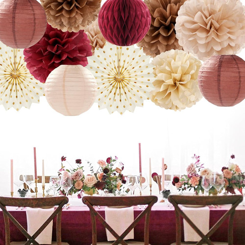 Brown burgundy champagne boho - brown,