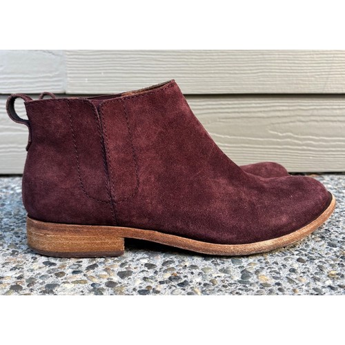 Kork ease velma burgundy - burgundy, suede