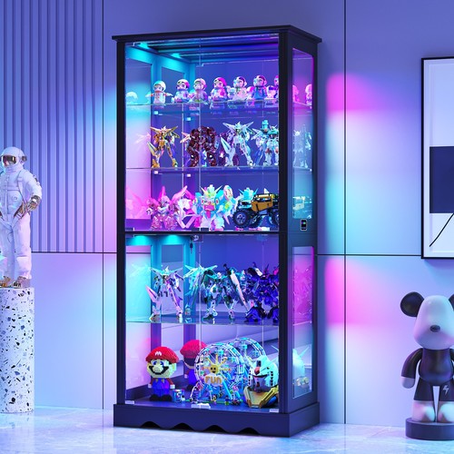 Tall glass display cabinet - 71",
