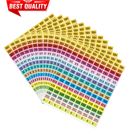 2400pcs garage sale stickers - sale,