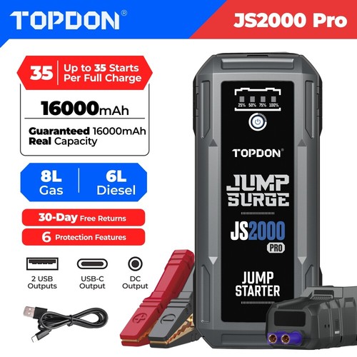Topdon 2500 peak amp jump - amp,