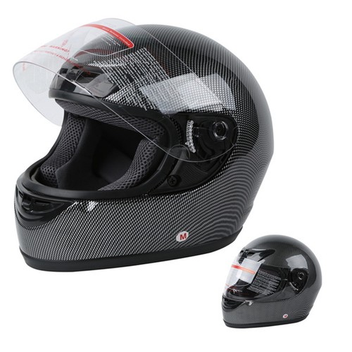 Carbon fiber flip full face - carbon,