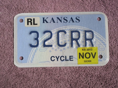 2013 kansas motorcycle - kansas, license