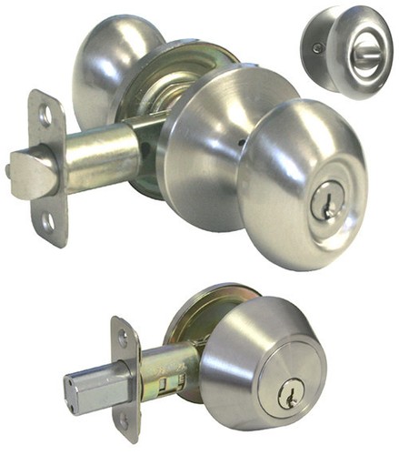 Entrance satin nickel oval - nickel, egg