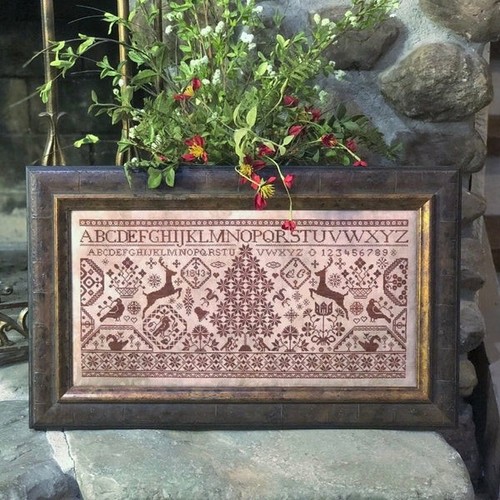 Cross stitch pattern quaker - cross,