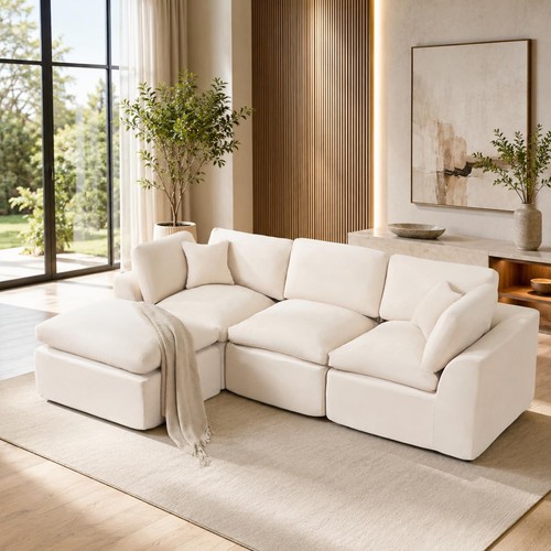 Seater shaped sofa modular - seater,