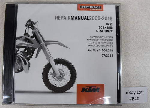 Ktm repair manual cd - b40),