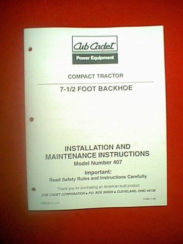 Cub cadet compact tractor - cadet, 7