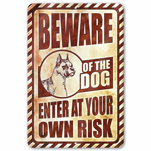 Beware dog boxer - of,