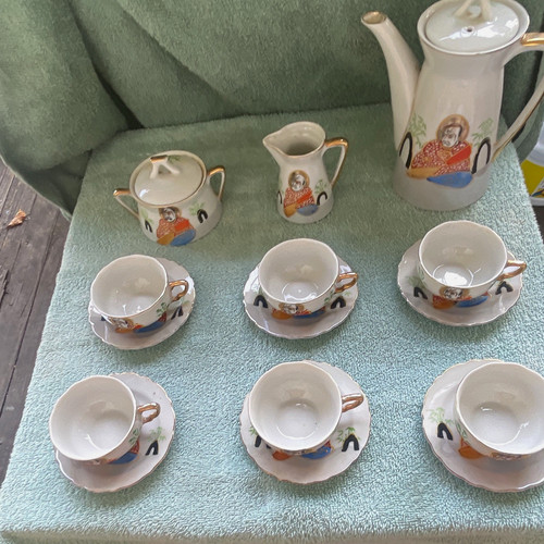 Fine china 14pc - 14pc, teapot