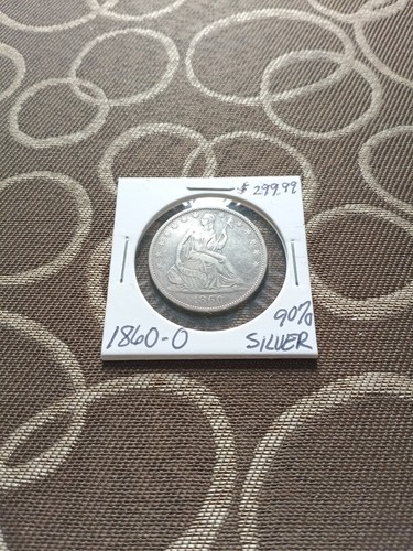 1860 seated liberty - 1860-o, silver