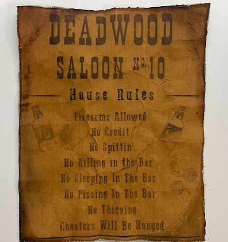 Deadwood poster saloon - deadwood,