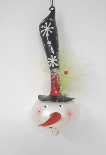 Handpainted glass ornament - handpainted,