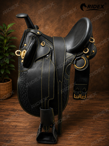 Black leather australian stock - leather,