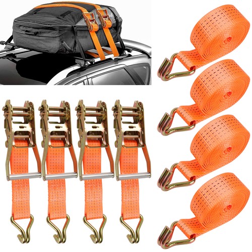 4pcs 19ft ratchet tie - tie, down