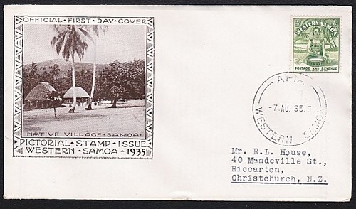 Samoa 1935 kava - 1935, ½d