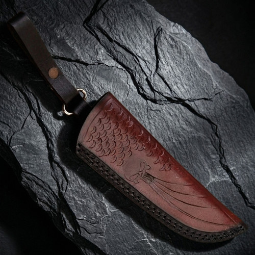 Shard leather sheath - leather,
