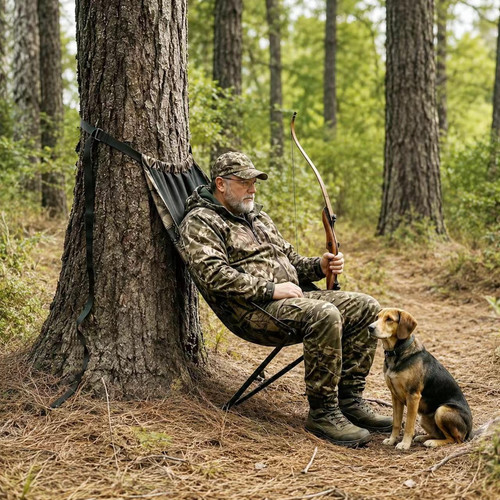 Portable hunting chair - chair, with