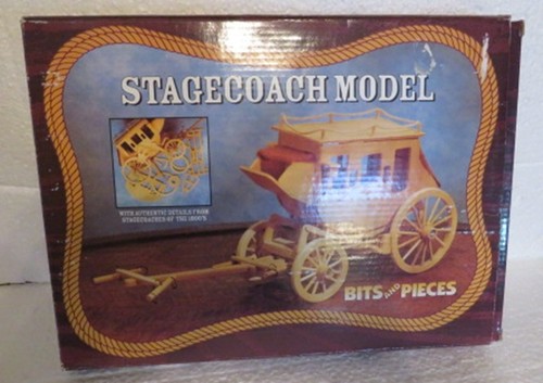 Wood stagecoach model kit - wood, #
