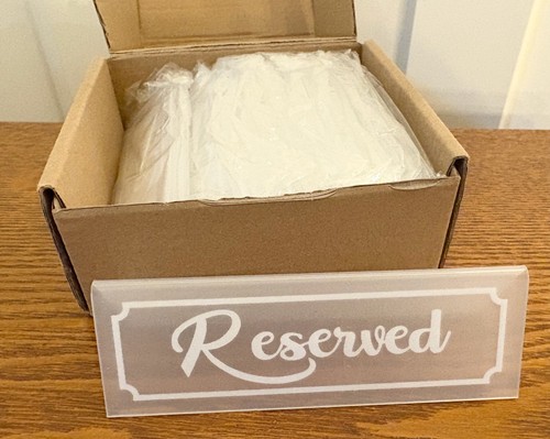 New reserved table sign plaque - new,