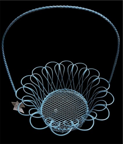 New blue decorative metal wire - new,