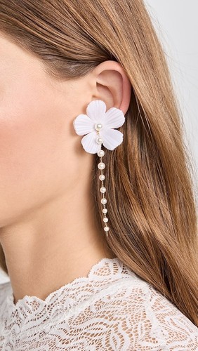 Shashi liaigre earrings white - shashi,