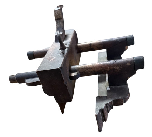 Antique wood wedge arm - wedge, plow
