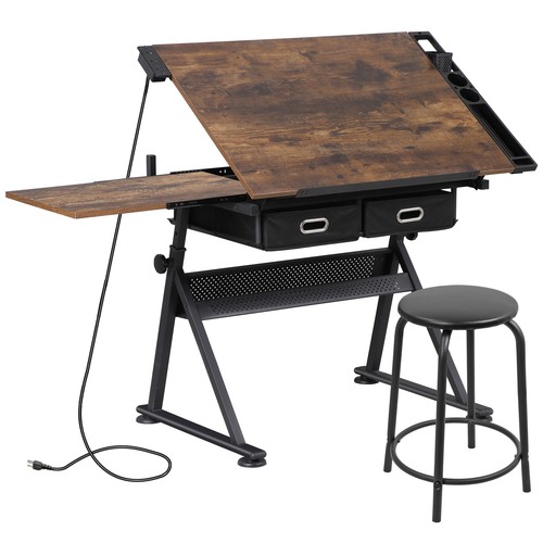 Adjustable drafting table for - drafting,