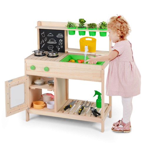 Kids mud kitchen play - kids,