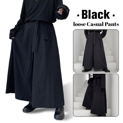 Mens pants retro loose - pants,