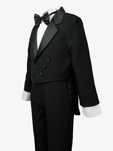 Tuxedo tail black white kids - tail,