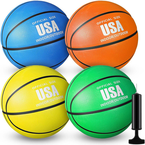 Pcs rubber basketball - 4,