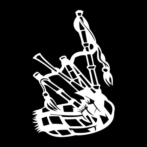 Bagpipes scottish piper decal - bagpipes,