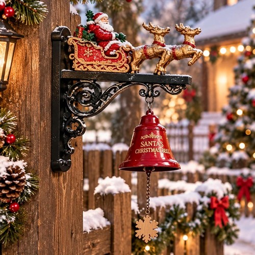 Santa claus wall mounted entry - santa,