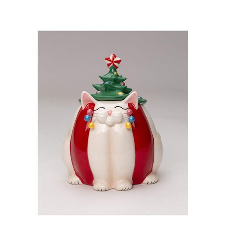 Ceramic whisker cat - ceramic, christmas
