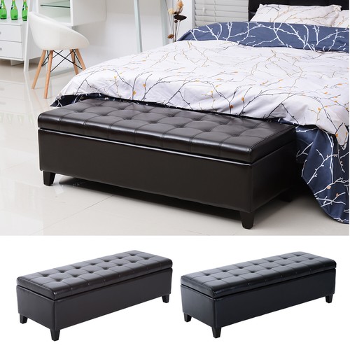 Tufted top storage ottoman - tufted,